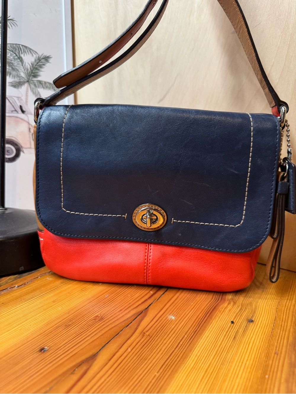 Coach multicolor Leather Crossbody  Bag